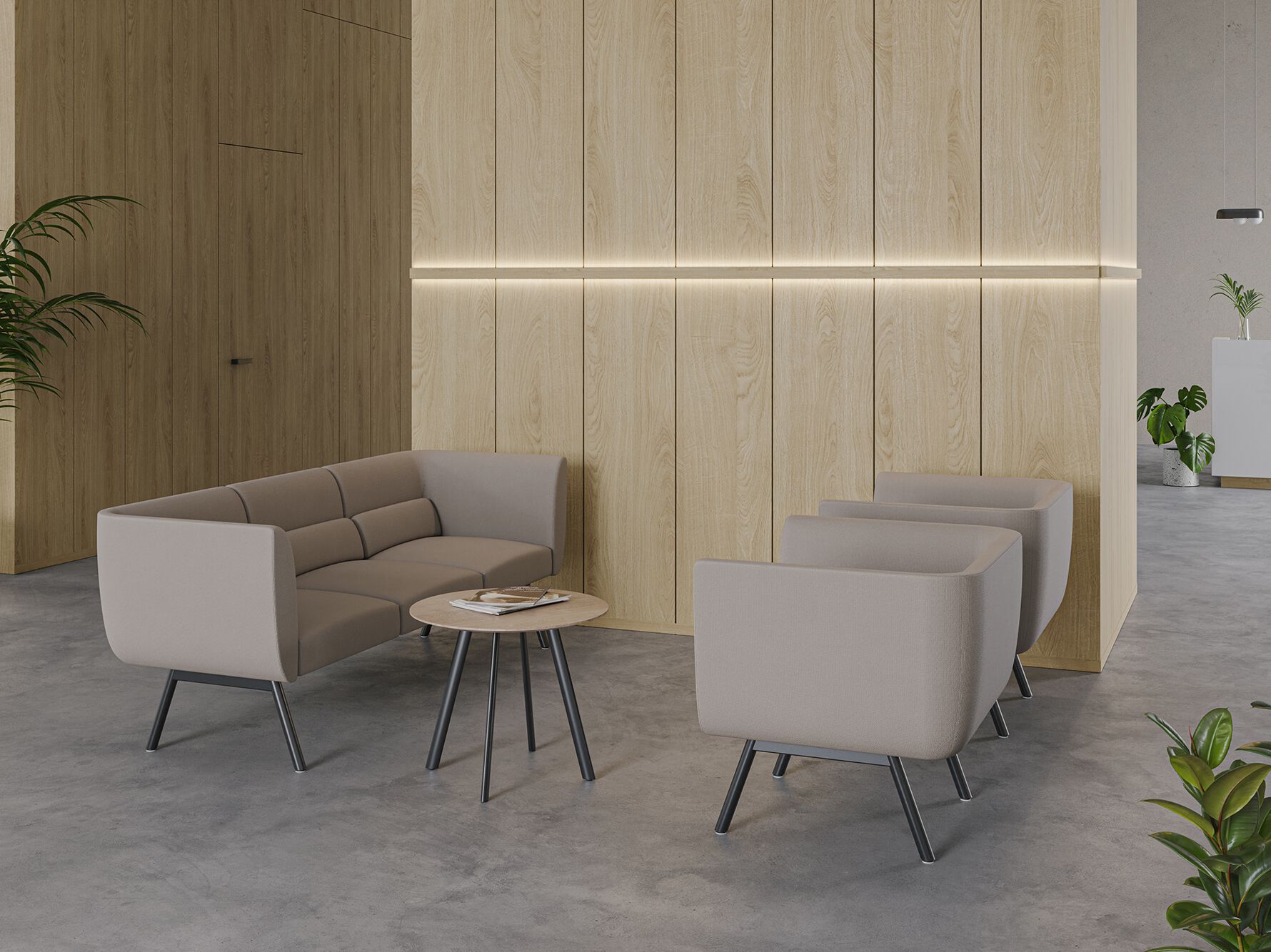 Тканевое кресло с подлокотниками LD Seating гнездо ARCH-00009980 - Вид №2