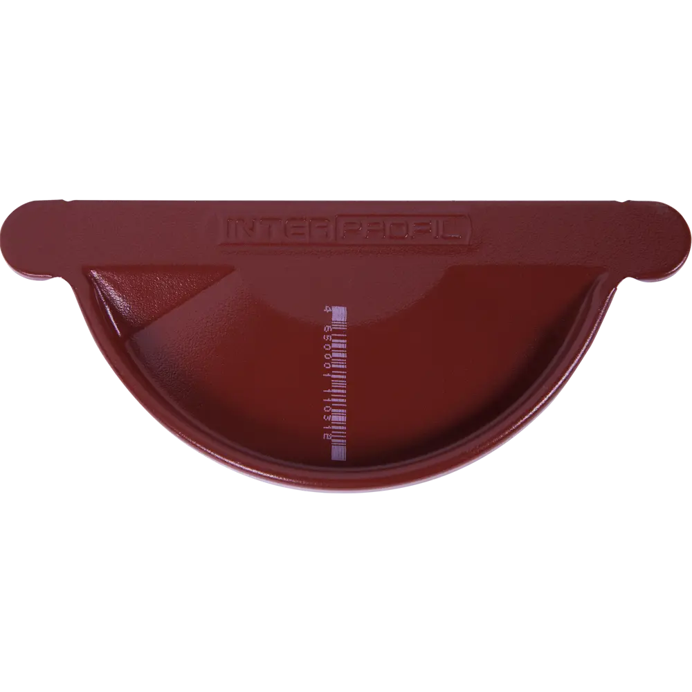 10009033 Заглушка желоба левая/правая цвет красный STLM-1018839 ИНТЕРПРОФИЛЬ  - Вид №1