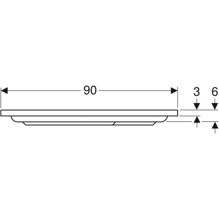 652280000 Квадратный душевой поддон Geberit Renova Geberit  - Вид №9