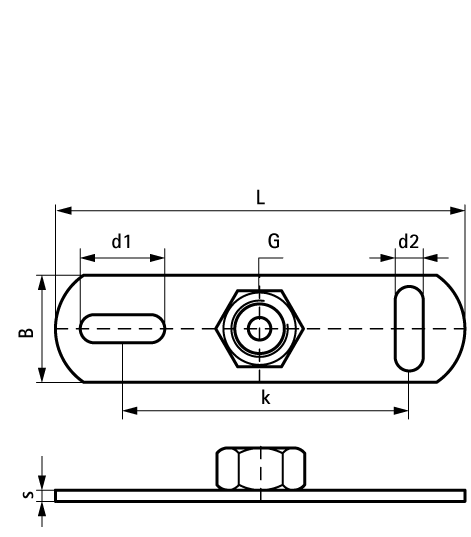 6707006 BIS Подпятники нерж., контактная электросварка fixing to ceiling or floor walraven  - Вид №1