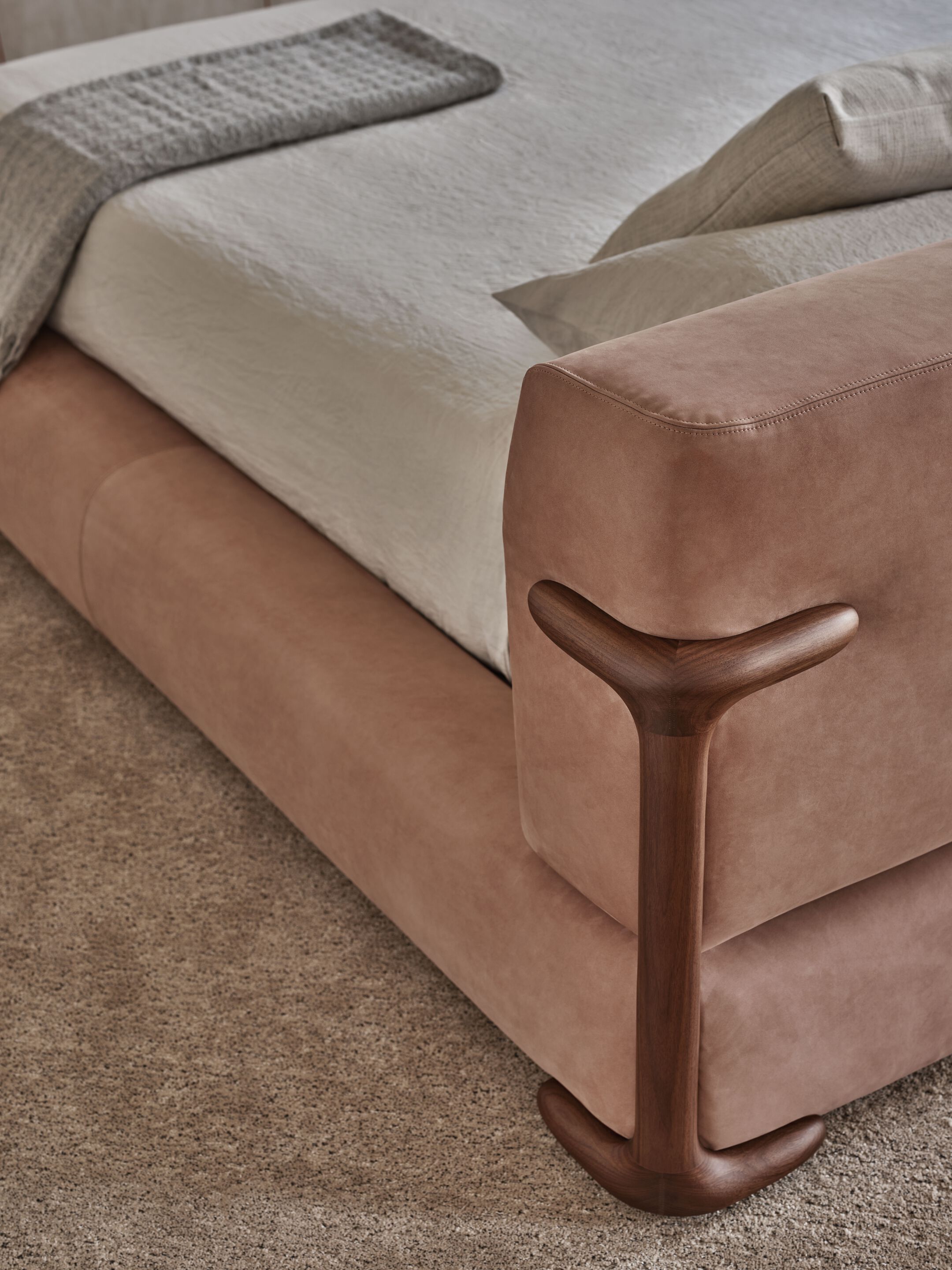 Двуспальная мягкая кровать из ткани Porada Twenty-Four ARCH-00126907 - Вид №3