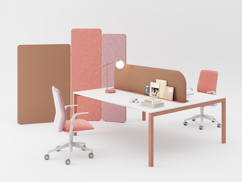 PROF Рабочий стол из дерева с системой управления кабелями Dieci sun-id-1393200 - Вид №2