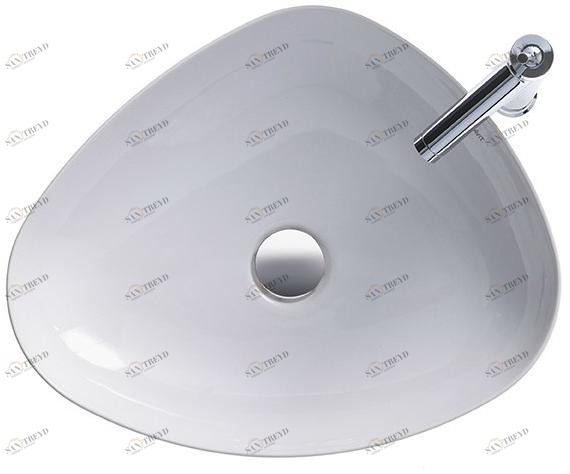 233950 Подвесная раковина настенная овальная Duravit Cape Cod белая