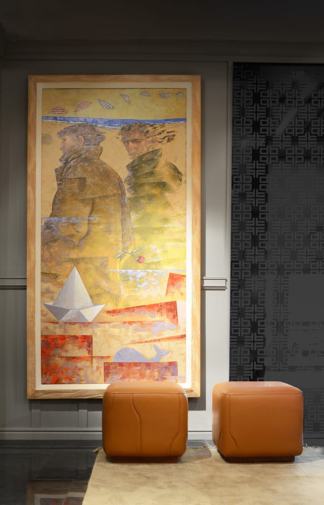 Кожаный квадратный пуф Formitalia PIER ARCH-00101668 - Вид №7