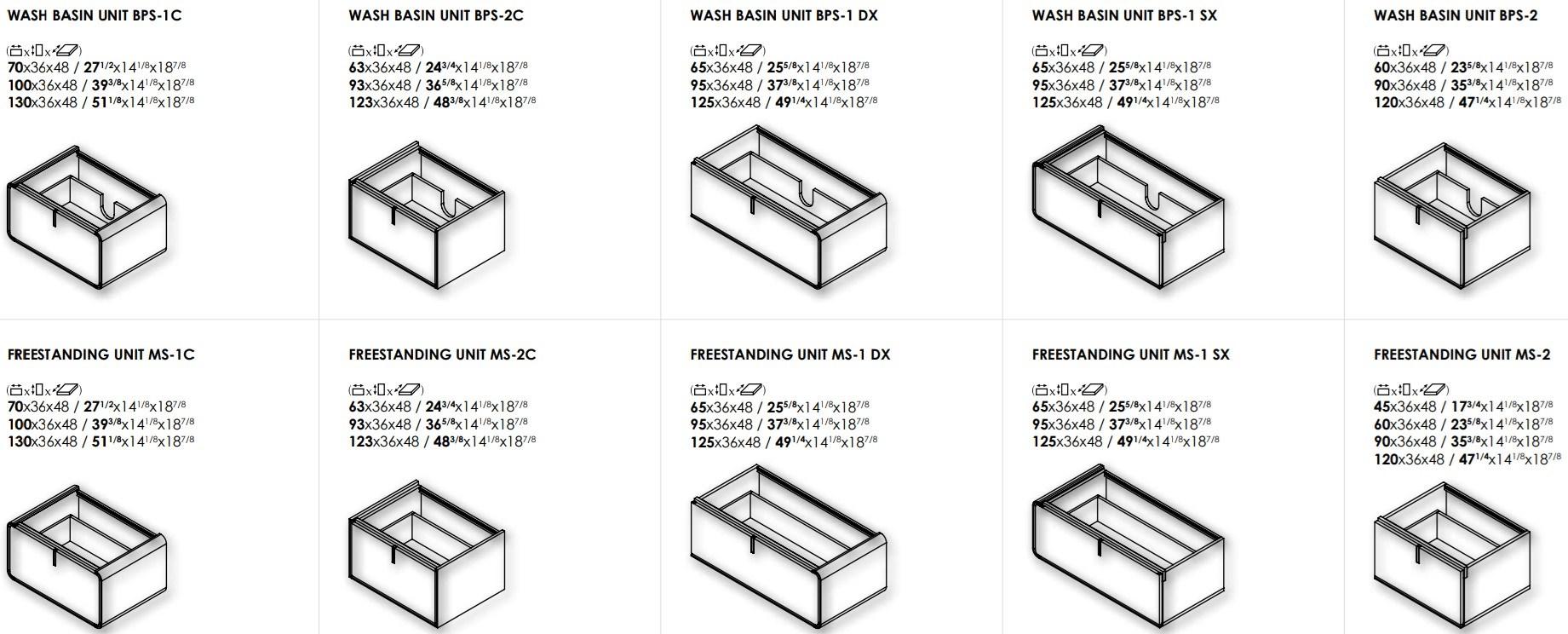 GAMADECOR Модульная лакированная тумба под умывальник sun-id-1462891 - Вид №1