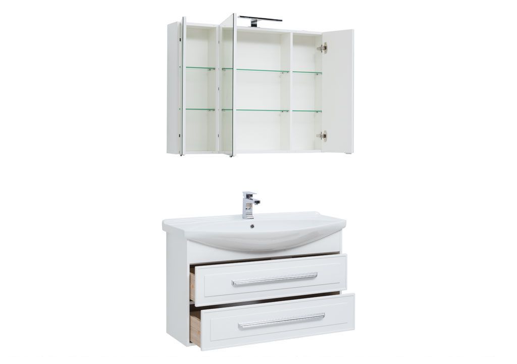 Мебель для ванной Aquanet Остин 105 белый 00213136 - Вид №1