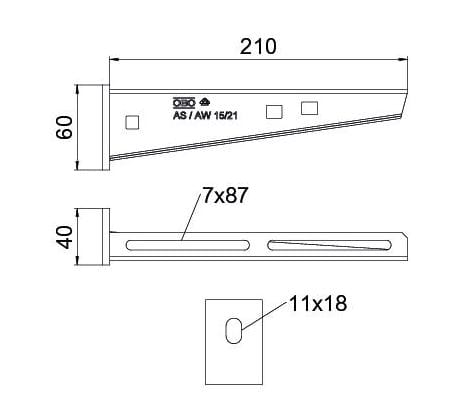 Стальная анкерная система OBO Bettermann BlackLine ARCH-00119509 - Вид №4