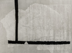 Прямоугольный ковер из хлопка и шерсти