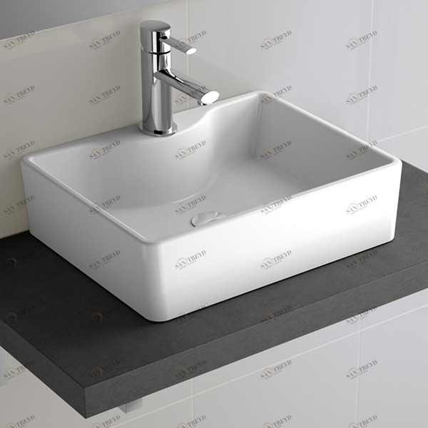 21744 Накладная раковина на столешницу  овальная SALGAR 