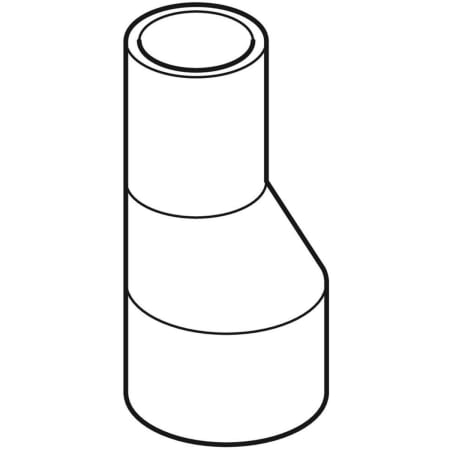 370.584.16.5 Переход эксцентриковый Geberit PE, длинный Geberit  - Вид №1