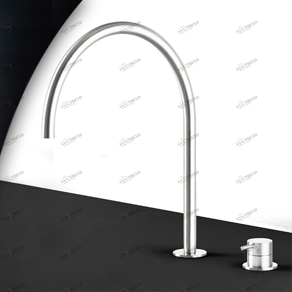 Смеситель для раковины сталь глянцевая Toki Radomonte TKI33L