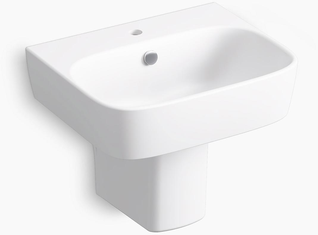 K-77768-1-0 Подвесная раковина настенная прямоугольная Kohler  белая 