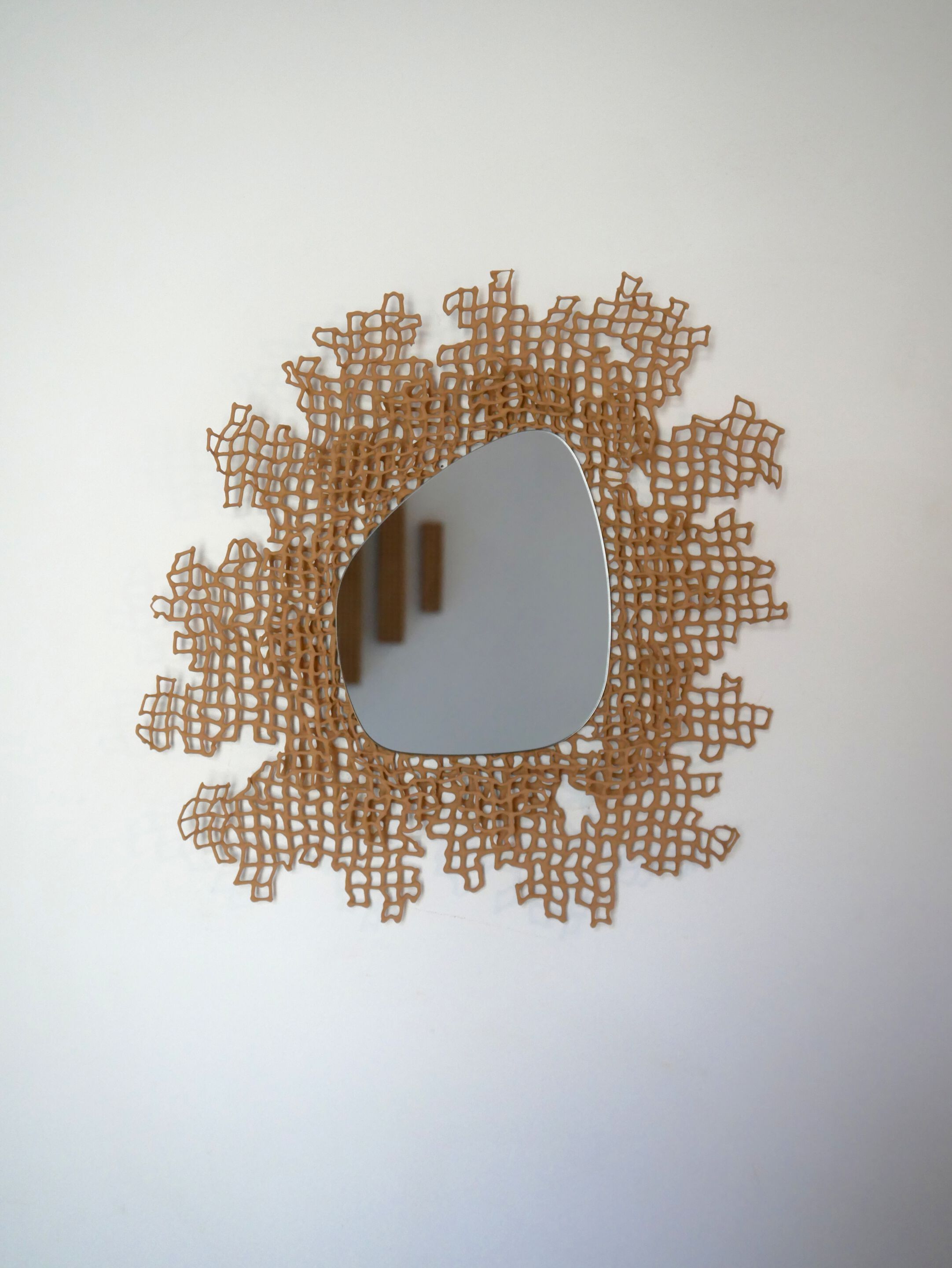 Настенное зеркало с глиняной рамой LO Contemporary Коралл ARCH-00116501 - Вид №1