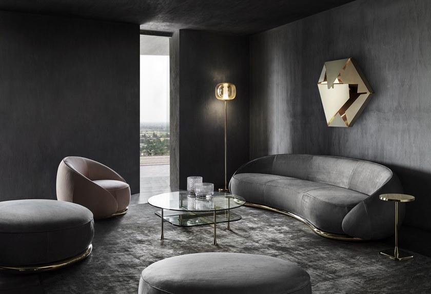 GHIDINI1961 Круглый журнальный столик из хрусталя  Rh102pb113  - Вид №1