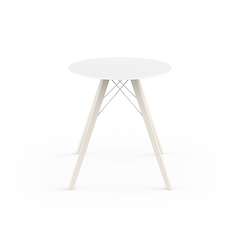 098105 Обеденный стол из дерева ø70x74 Vondom Faz - Вид №2