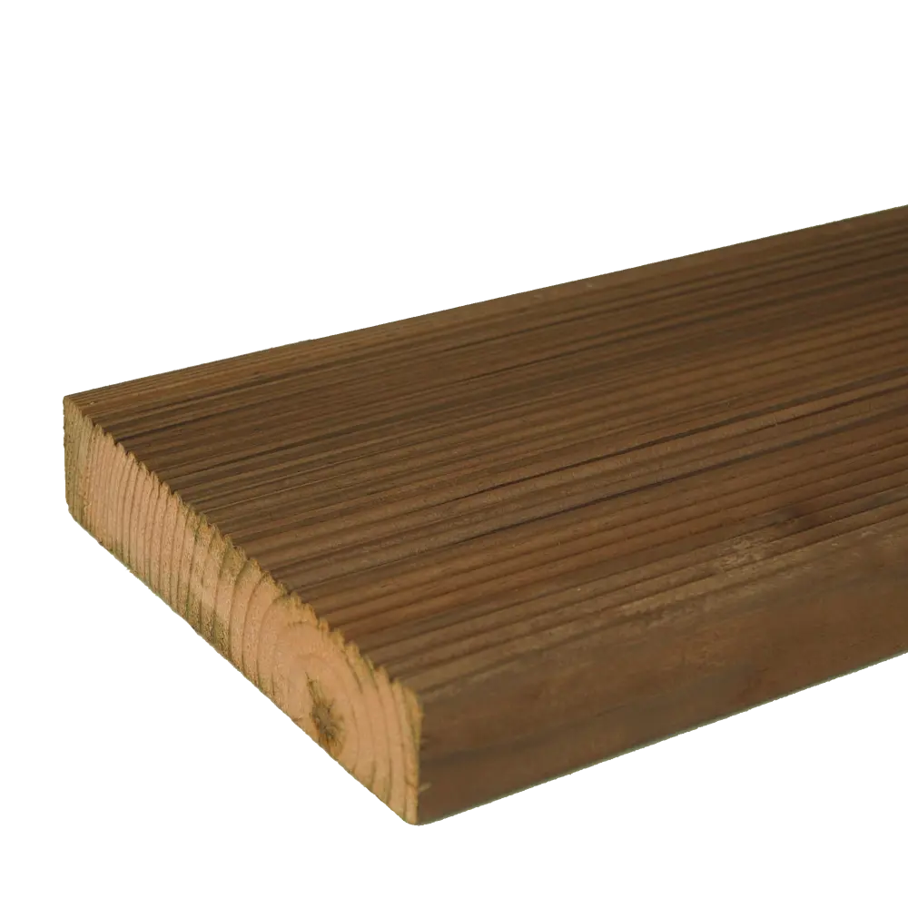 Террасная доска РУСШПАЛА двусторонняя вельвет 28x140x1500 мм 89405765 STLM-1568215