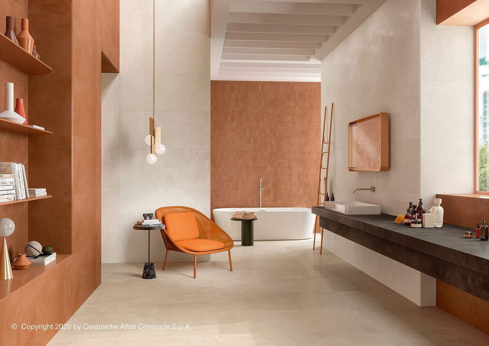 Белое керамическое покрытие с эффектом смолы Atlas Concorde ARCH-00113266 - Вид №12