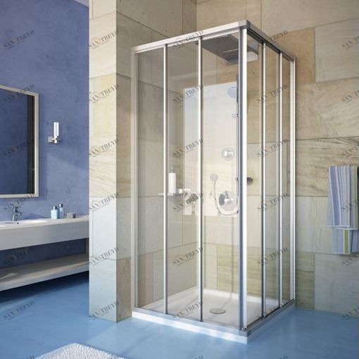 Душевая кабина 90x90 GK-433 стекло прозрачное GUTEWETTER PRACTIC SQUARE 90X90GK433