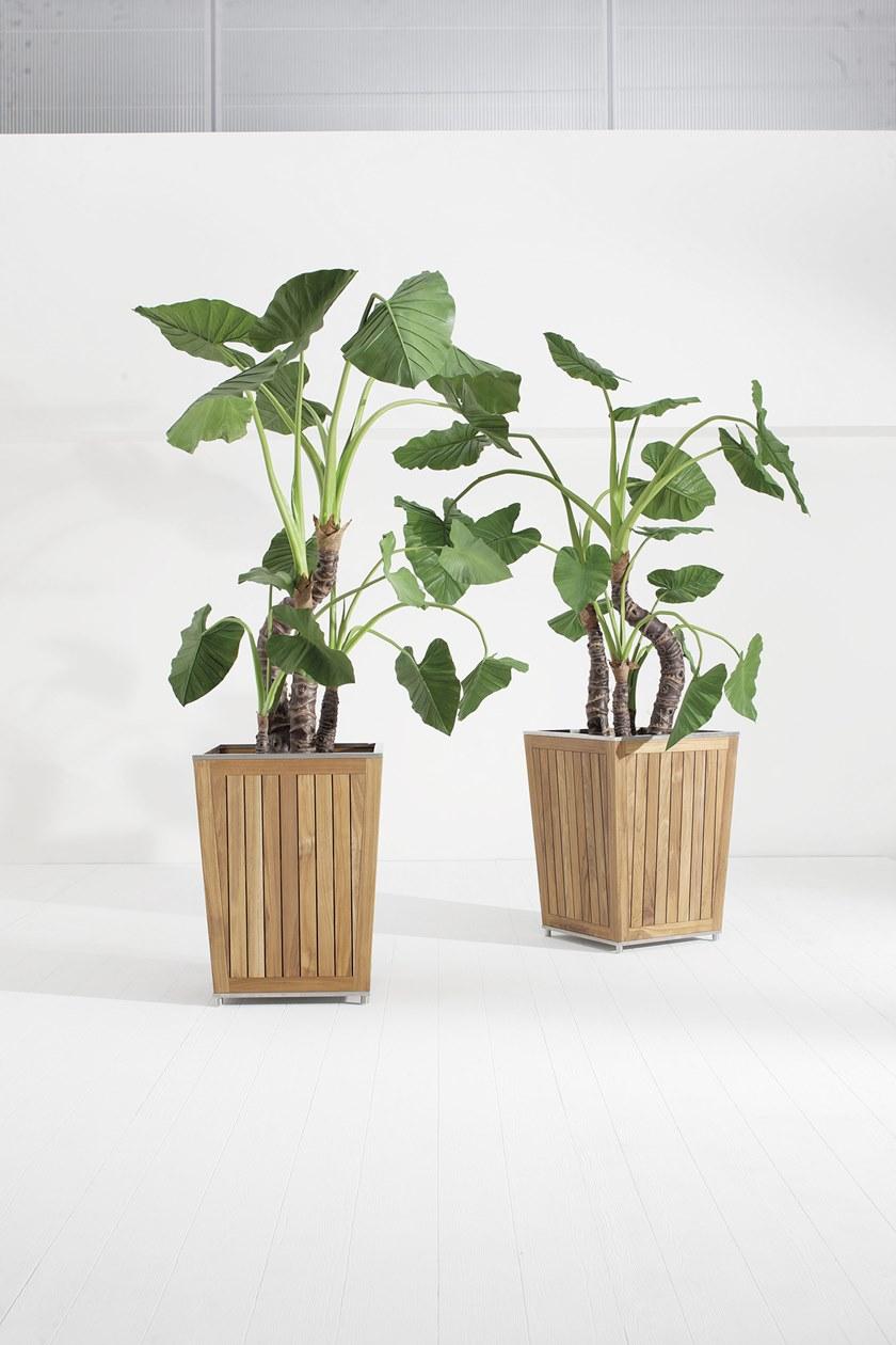 Atmosphera Высокий садовый горшок из тикового дерева Desert De.c1 - Вид №2