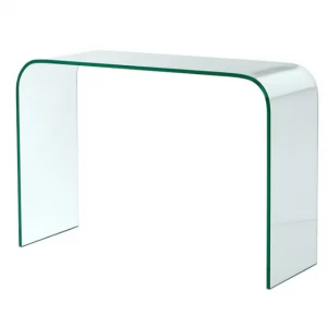 Консоль стеклянная закругленная с широкими ножками Fornasetti от Eichholtz EICHHOLTZ EICHHOLTZ 060980 Прозрачный