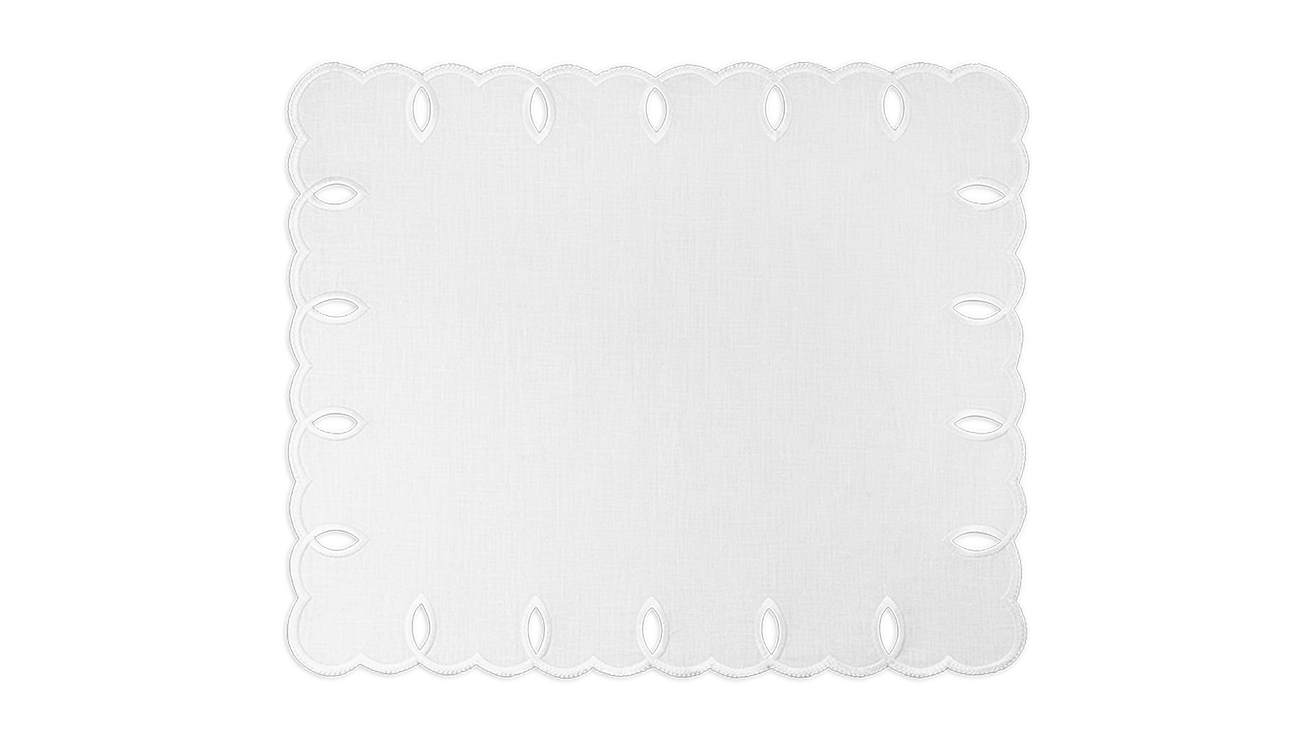 10677598 Truffle Bee Набор плейсматов прямоугольных Truffle Bee Etretat 39х47см, 2шт, белый, лен Ткань  - Вид №1