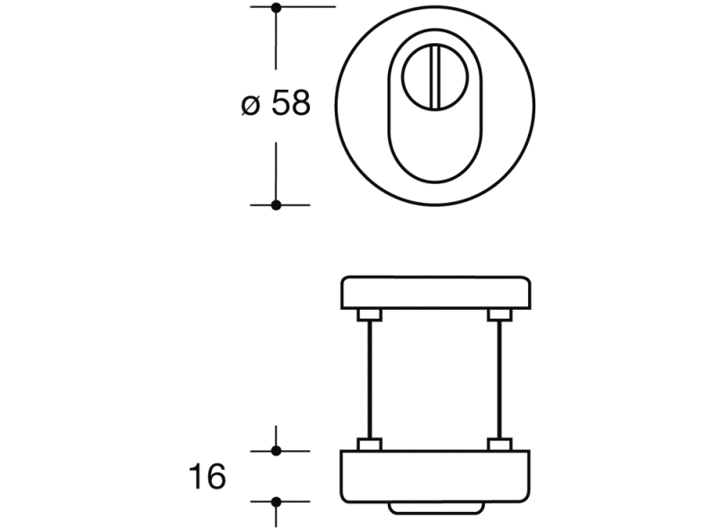 306.23ESZ Защитная розетка с крышкой цилиндра HEWI System 111 | Polyamid  - Вид №2