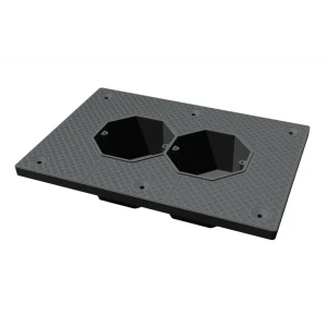 Подрозетник звукоизоляционный 2 поста 220x150 мм цвет черный 89411535 STLM-2175224