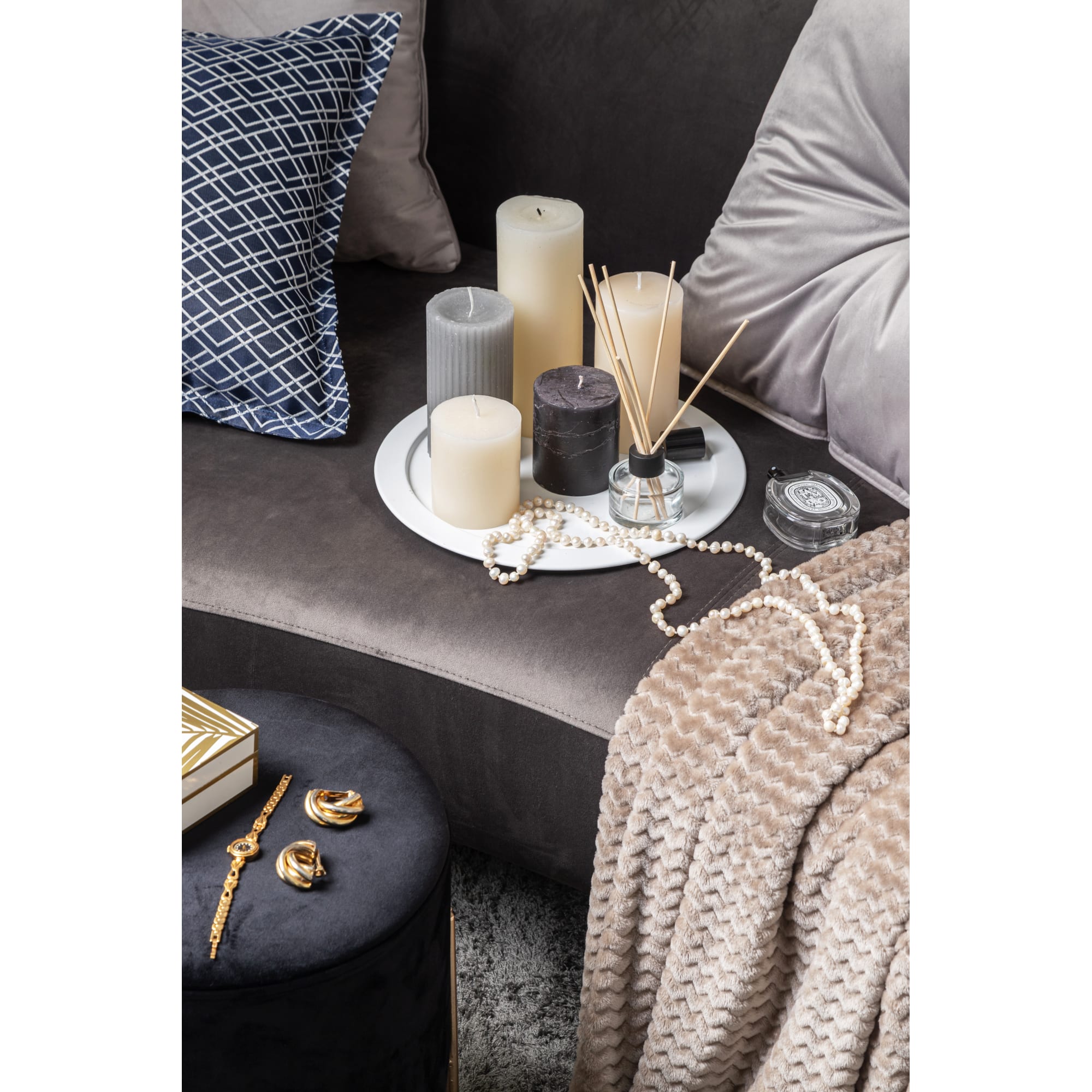 82018418 Свеча-столбик «Рустик», 7х13 см, цвет бежевый Santreyd  - Вид №5