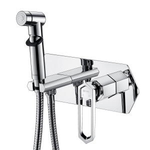 LM3919C Смеситель Prizma с гигиеническим душем, встраиваемый LEMARK Prizma