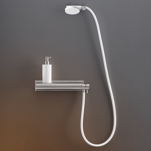 Настенный смеситель набор, без встроенной части, используемой в качестве полки, с круглым Delrin® ручным душем диаметром 96 м т  MIL98 CEADESIGN  - Вид №1