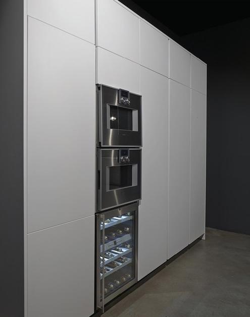 RIFRA Кухня с матовым белоснежным лакированным полуостровом Line sun-id-1463768 - Вид №2