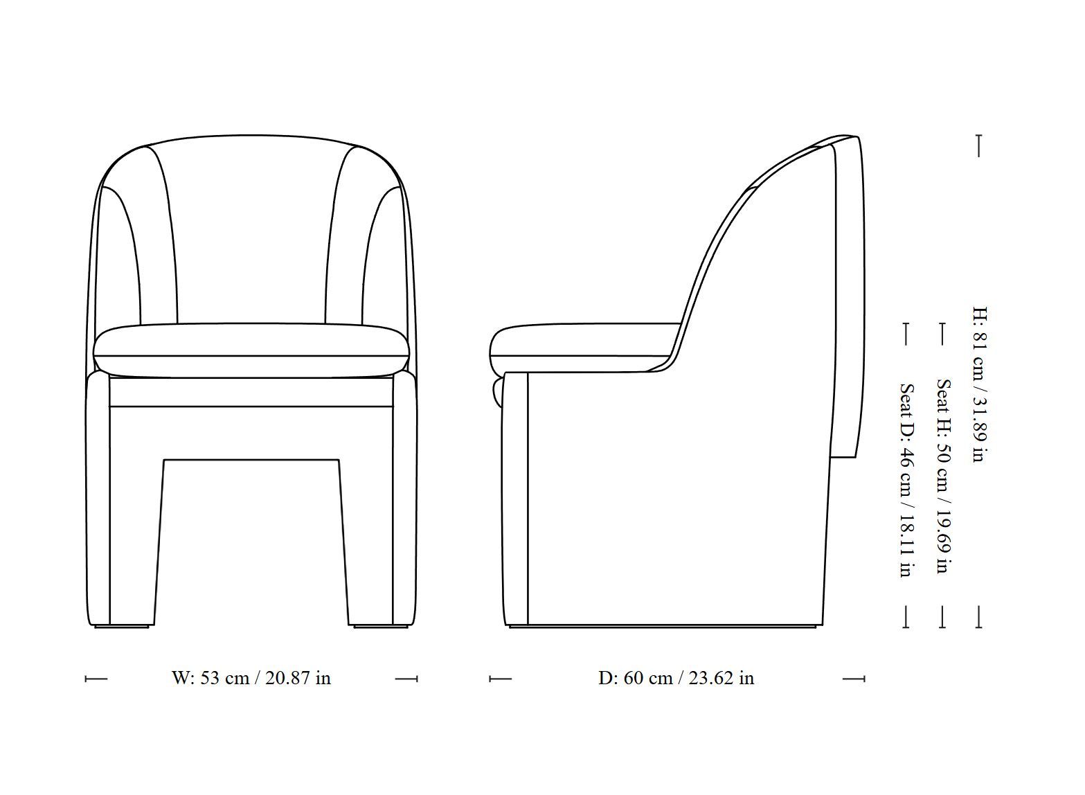 Мягкий стул из ткани &Tradition Loafer ARCH-00049237 - Вид №34