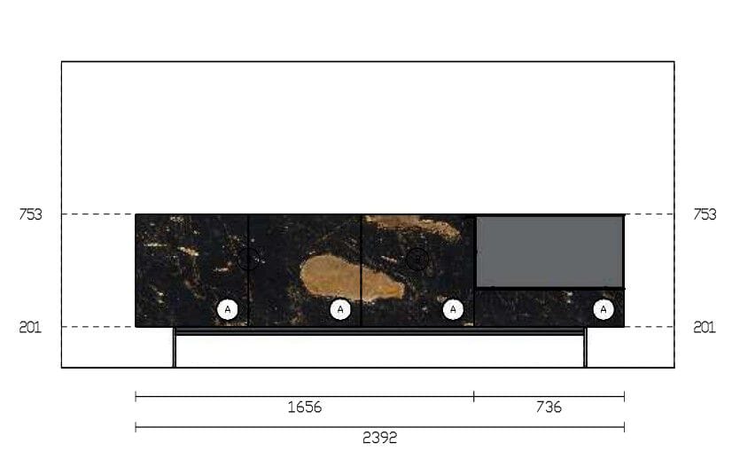 Стеклянный шкаф In Stock озеро ARCH-00105633 - Вид №4