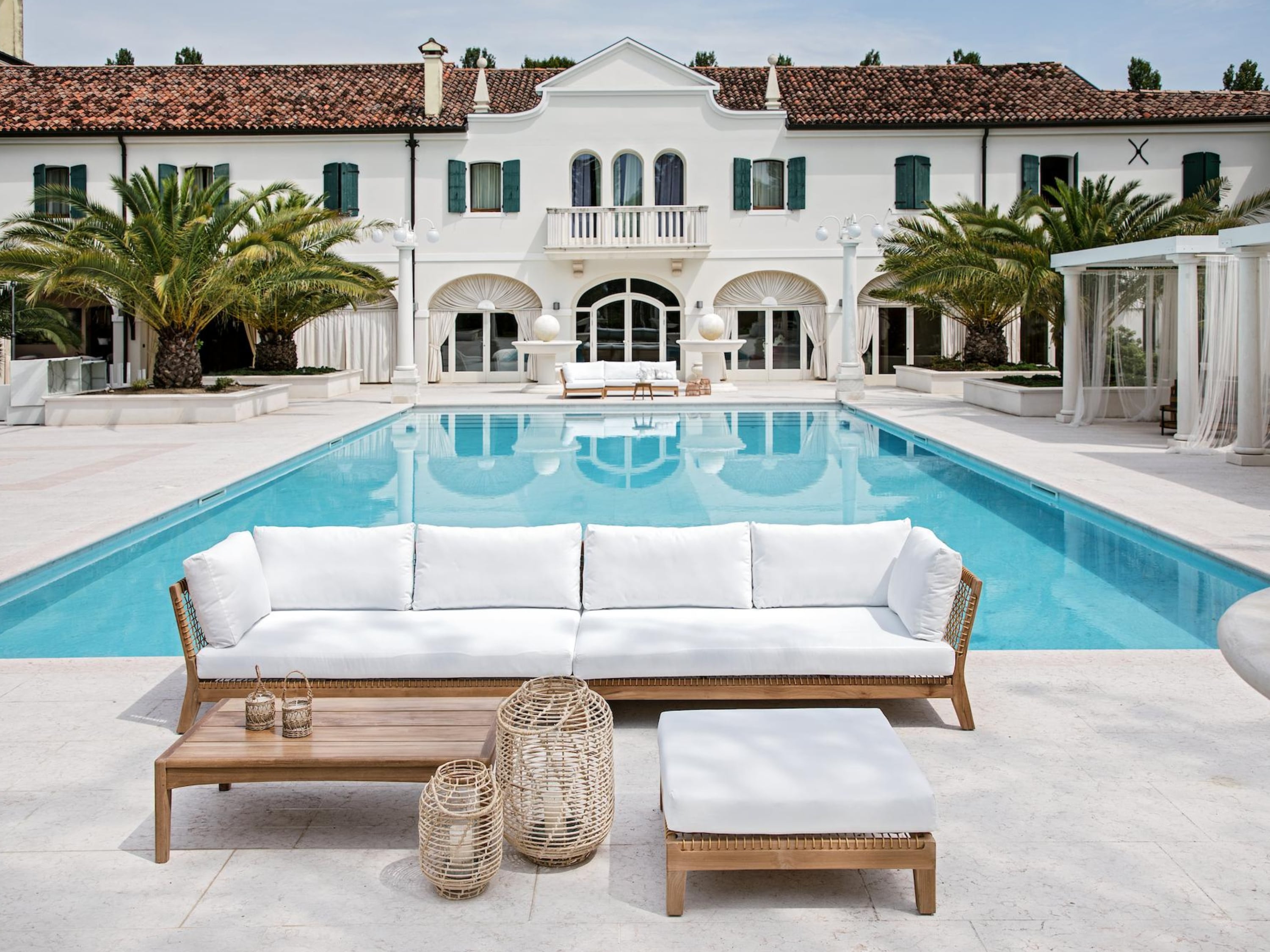 Правый / левый модуль для секционного дивана из тикового дерева cbdesign Венская модульная ARCH-00096006 - Вид №17