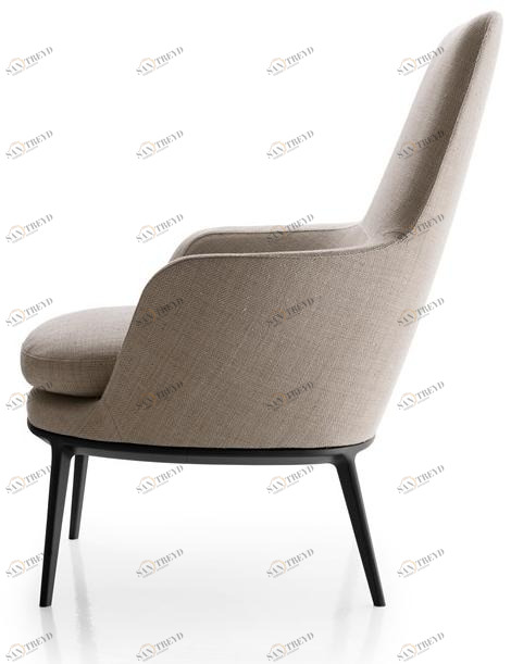 Maxalto Мягкое кресло из ткани с высокой спинкой Caratos sun-id-1462628