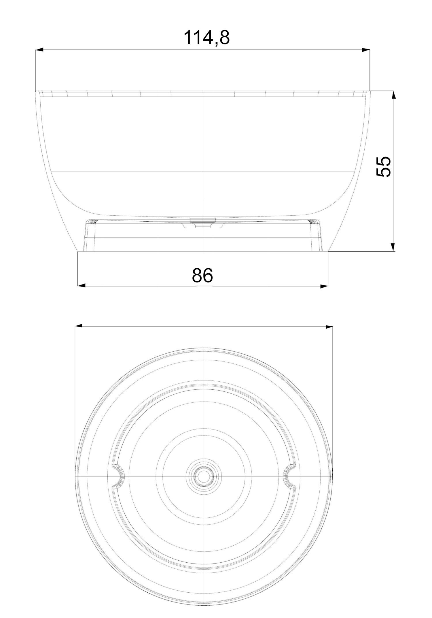 Круглая ванна из композитного материала Kinedo Iconik ARCH-00002087 - Вид №1