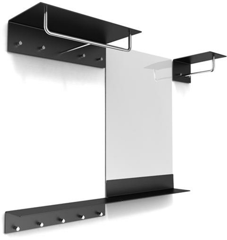 FROST Зеркальная полка » черный Алюминий Черный U4001-B  - Вид №3