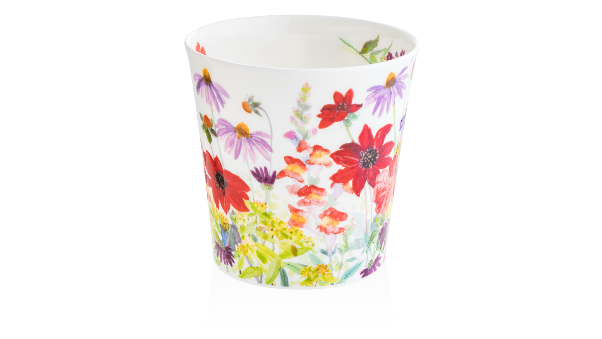 10671203 Dunoon Кружка Dunoon "Садовые цветы.Кернгорм" 480мл (красная) Фарфор костяной  - Вид №3