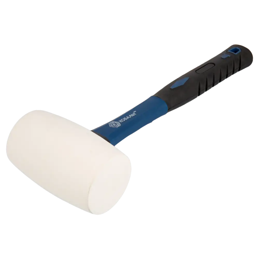 Резиновая киянка Кобальт для деликатных работ с фиберглассовой ручкой 89374094 STLM-1400662