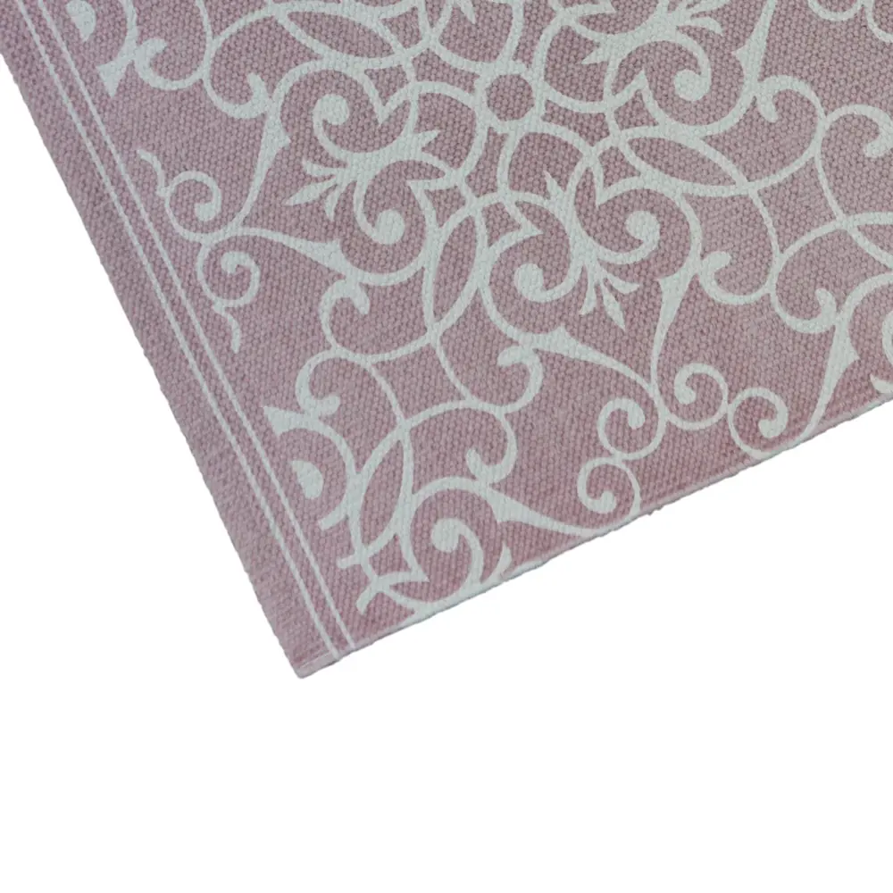 Ковер KREAFORTA Lessa 60x120 см хлопок цвет розовый STLM-2013053 - Вид №1