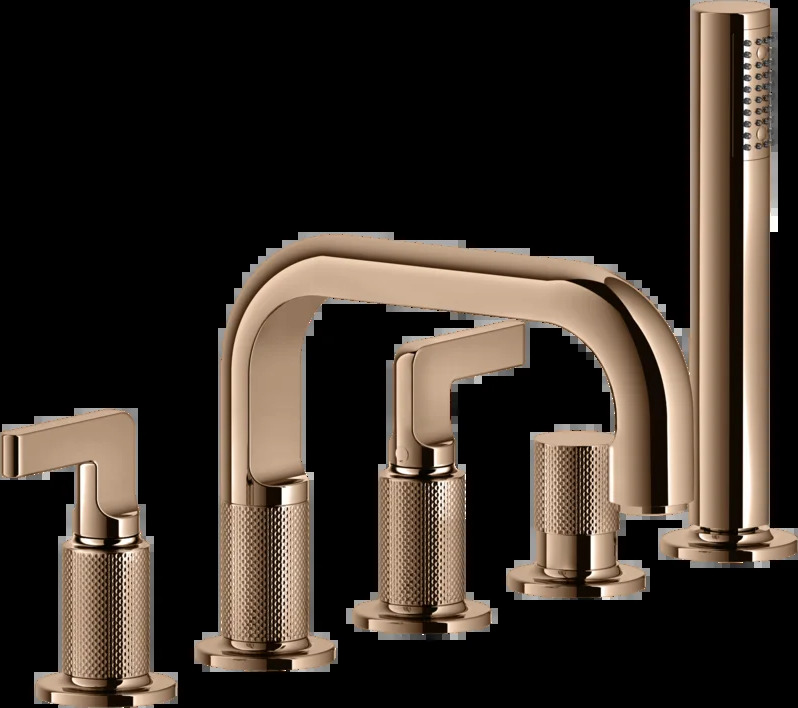 Смеситель для ванны 58040 030 Gessi Inciso МЕДЬ PVD