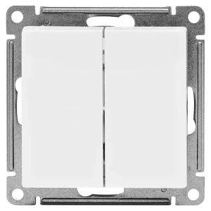 Выключатель встраиваемый Schneider Electric Atlas Design ATN000151 2 клавиши цвет белый