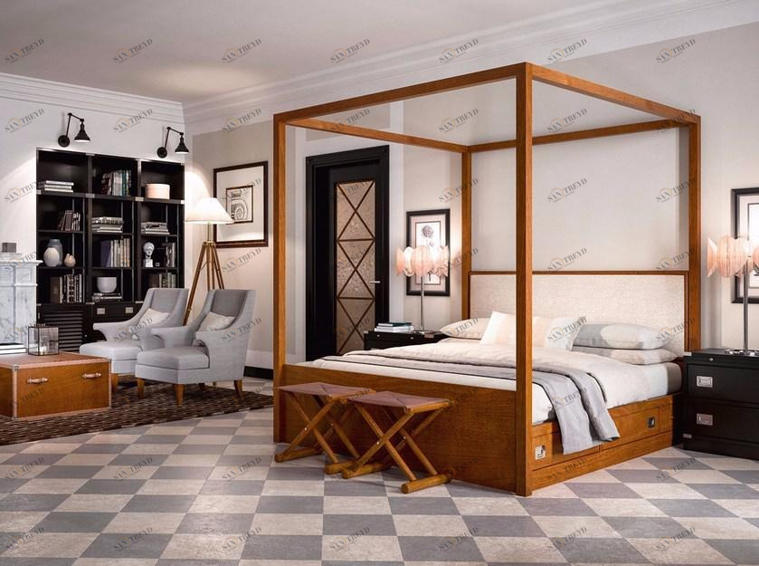 Caroti Спальня из красного дерева Via montenapoleone sun-id-1409802