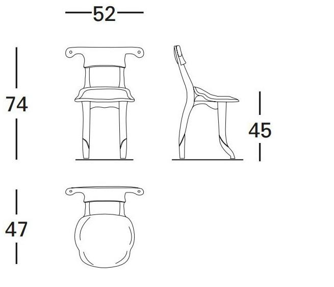 BD Barcelona Design Стул из массива дерева Batlló sun-id-1364128 - Вид №2