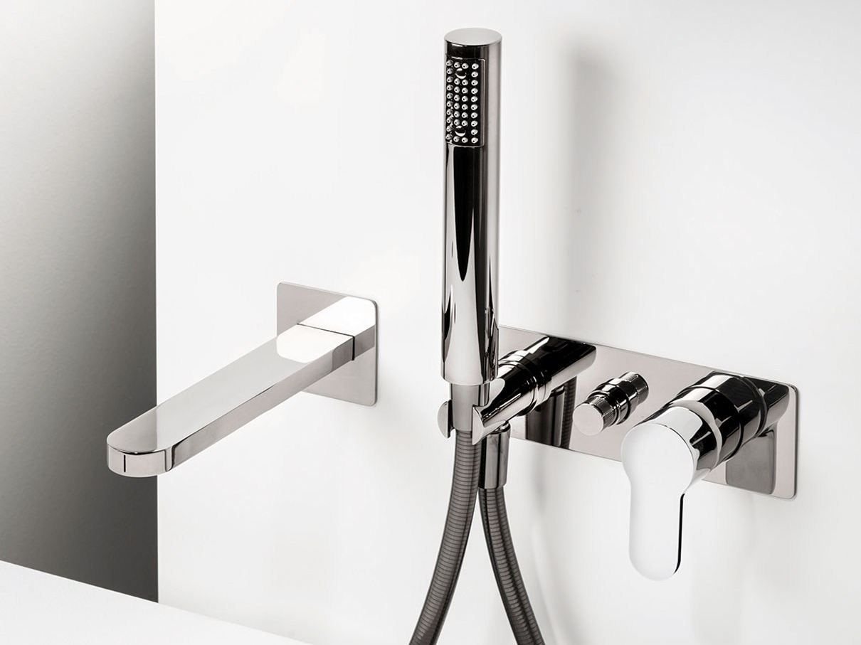 Хромированная латунь утопленный однорычажный смеситель для ванны Ritmonio ARCH-00026053 - Вид №1