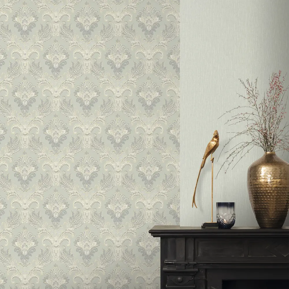 Обои флизелиновые WALL UP Dalia с оливковым орнаментом 87894122 STLM-0076050 - Вид №3