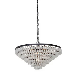 Люстра подвесная черная Vitaluce V5290-1/6+3+1 VITALUCE ДИЗАЙНЕРСКИЕ 00-3888453 Прозрачный;черный