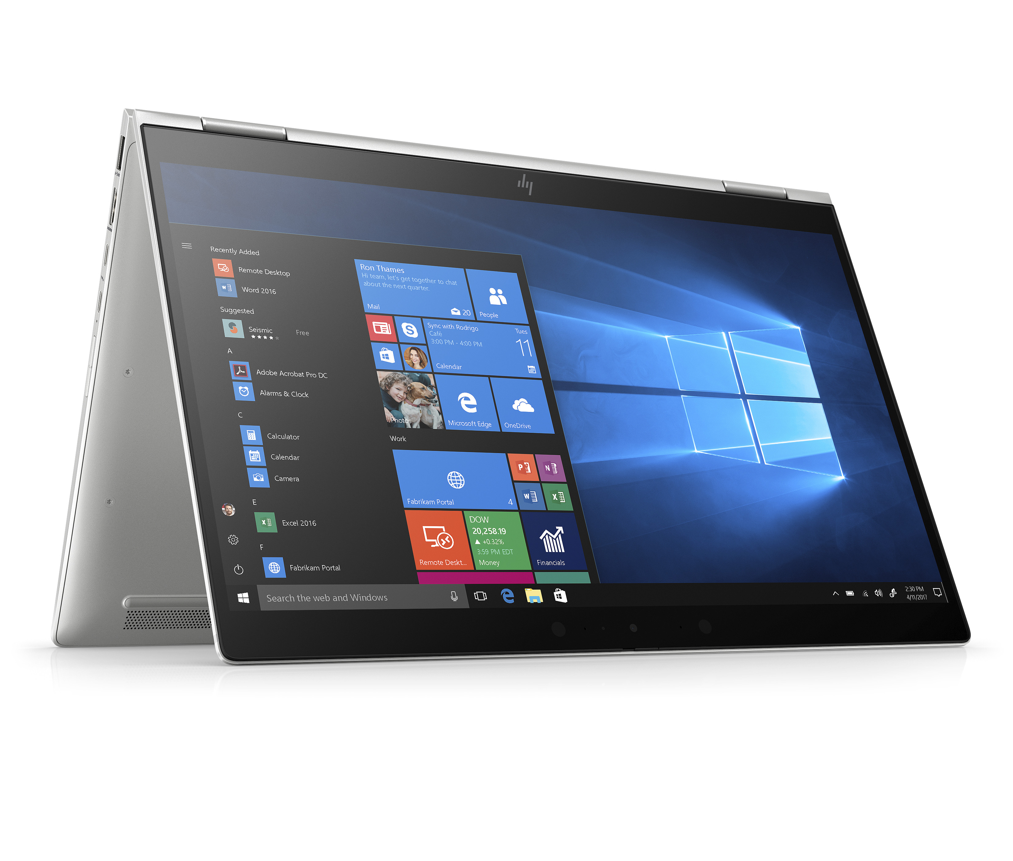 7KN27EA#ACB elitebook x360 1040 g6 14"(3840x2160)/touch/intel core i7 8565u(1.8ghz)/32768mb/512ssdgb/nodvd/int:intel hd graphics 620/lte/3g/67whr/war 3y/1.35kg/metallic grey/w10pro + 400 nit, pen HP Santreyd  - Вид №7