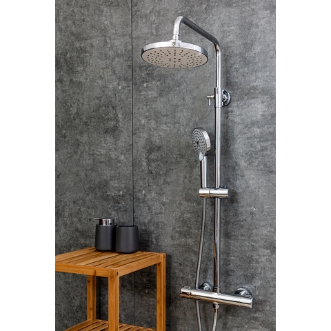 Orange Thermo T02-912cr Душевая система стермостатом Белый sun-id-1517031 - Вид №3