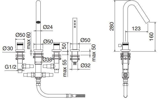 Rubinetterie Treemme X-change  7271xr  - Вид №3